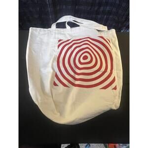 Target Bullseye Canvas Tote Bag –  16x20x8
